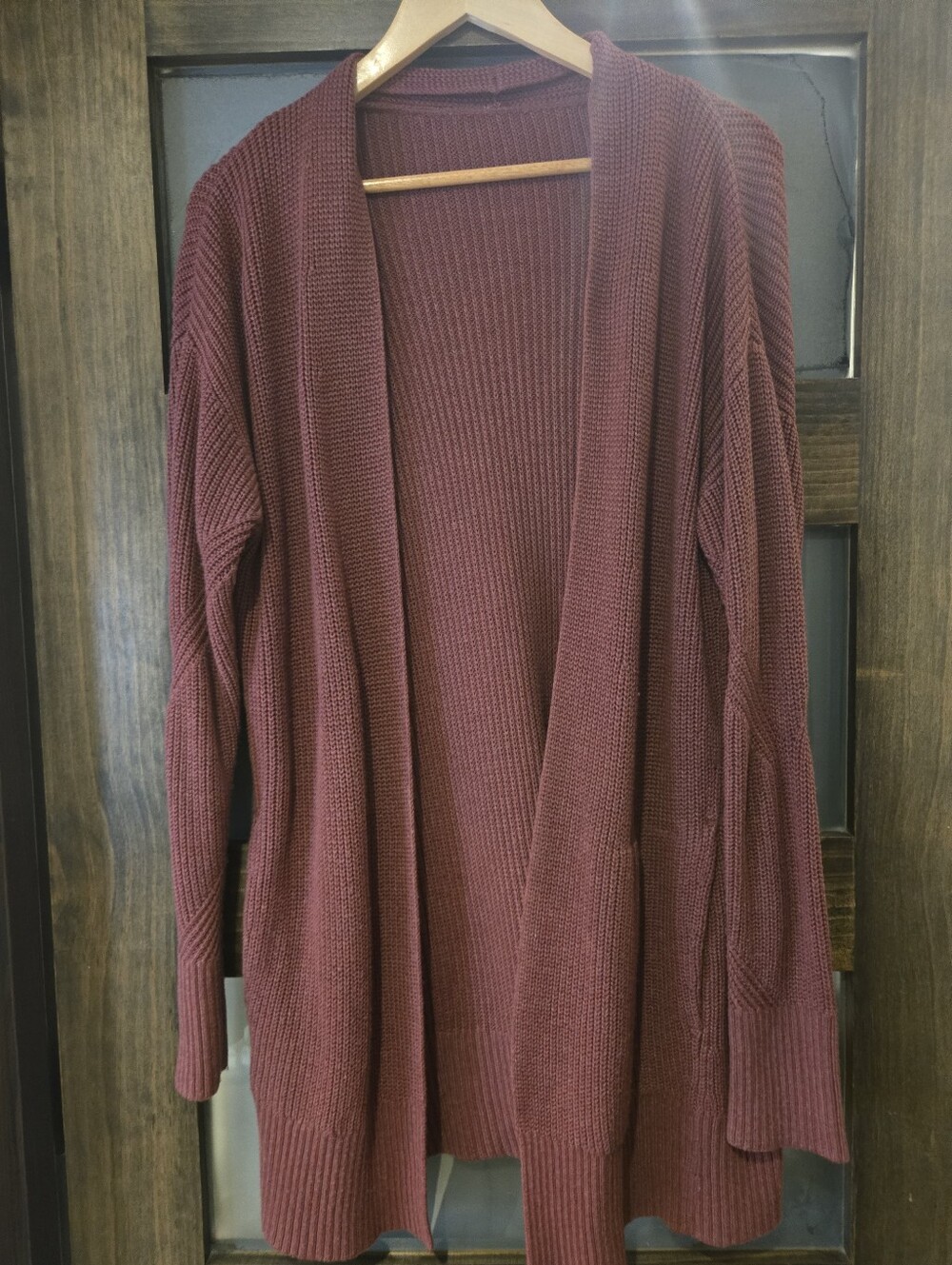 Lululemon Long Comfy Cardigan Dusty Pink Purple Sz 8 Or 10